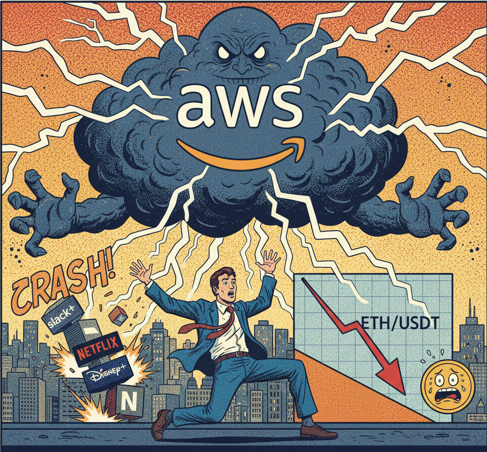 Market Analysis (October 21, 2025): AWS Outage and the Tale of Two Cryptos – Did Infrastructure Problems Turn ETH’s Day Red?